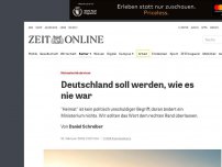 Bild zum Artikel: Heimatministerium: Deutschland soll werden, wie es nie war