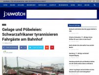 Bild zum Artikel: Gelage und Pöbeleien: Schwarzafrikaner tyrannisieren Fahrgäste am Bahnhof