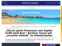 Bild zum Artikel: Berliner Senat will „sexuelle Vielfalt“ im Kleinkindalter – Eltern sind dagegen und landen im Knast