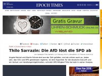 Bild zum Artikel: Thilo Sarrazin: Die AfD löst die SPD ab