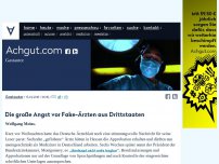 Bild zum Artikel: Die große Angst vor Fake-Ärzten aus Drittstaaten