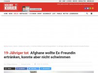Bild zum Artikel: 19-Jähriger tot: Afghane wollte Ex-Freundin ertränken, konnte aber nicht schwimmen