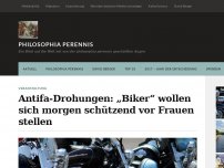 Bild zum Artikel: Antifa-Drohungen: „Biker“ wollen sich morgen schützend vor Frauen stellen