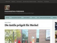 Bild zum Artikel: Die Antifa prügelt für Merkel