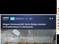 Bild zum Artikel: Wegen Stromausfall: Sechs Babys sterben in Krankenhaus in Venezuela