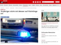 Bild zum Artikel: Heilbronn - 70-Jähriger sticht mit Messer auf Flüchtlinge ein