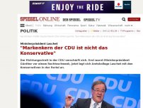 Bild zum Artikel: Ministerpräsident Laschet: 'Der Markenkern der CDU ist nicht das Konservative'