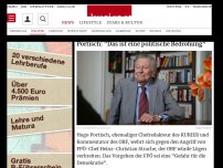 Bild zum Artikel: Portisch: 'Das ist eine politische Bedrohung'