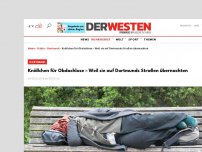 Bild zum Artikel: Weil sie auf Dortmunds Straßen übernachten: Obdachlose müssen Bußgeld zahlen