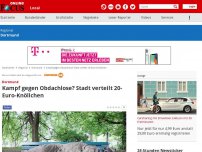 Bild zum Artikel: Dortmund - Kampf gegen Obdachlose? Stadt verteilt 20-Euro-Knöllchen