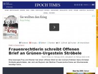 Bild zum Artikel: Frauenrechtlerin schreibt Offenen Brief an Grünen-Urgestein Ströbele