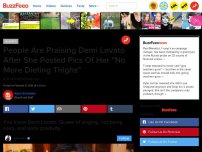 Bild zum Artikel: People Are Praising Demi Lovato After She Posted Pics Of Her 'No More Dieting Thighs'