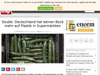 Bild zum Artikel: Studie: Deutschland hat keinen Bock mehr auf Plastik in Supermärkten
