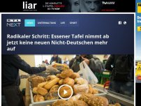 Bild zum Artikel: Radikaler Schritt: Essener Tafel nur noch für Deutsche da