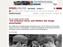 Bild zum Artikel: Tod von Sophie und Hans Scholl: 'Ich erinnere mich, wie Mutter die Särge streichelte'