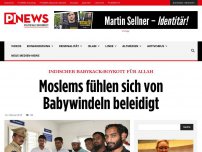 Bild zum Artikel: Indischer Babykack-Boykott für Allah Moslems fühlen sich von Babywindeln beleidigt