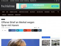 Bild zum Artikel: Offener Brief an Merkel wegen Syrer mit Harem