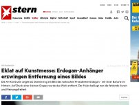 Bild zum Artikel: Art Karlsruhe: Eklat auf Kunstmesse: Erdogan-Anhänger erzwingen Entfernung eines Bildes