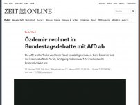 Bild zum Artikel: Deniz Yücel: Özdemir rechnet in Bundestagsdebatte mit AfD ab