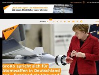 Bild zum Artikel: GroKo spricht sich für Atomwaffen in Deutschland aus - Russland als Vorwand