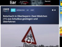 Bild zum Artikel: Zwei Mädchen (11) aus Schulbus gestiegen und überfahren