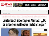 Bild zum Artikel: Der deutsche Michel zahlt ... und der syrische 'Flüchtling' grinst Lauterbach über Syrer Ahmad: „Ob er arbeiten will oder nicht ist egal“