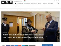 Bild zum Artikel: Juden entsetzt: Neues Gesetz in Polen – 4 Jahre Haft für rituelles Schächten von Tieren