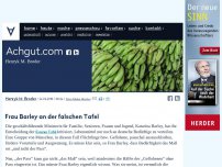 Bild zum Artikel: Frau Barley an der falschen  Tafel