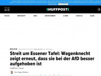 Bild zum Artikel: Wagenknecht zeigt im Streit um die Essener Tafel einmal mehr, dass sie bei AfD besser aufgehoben wäre