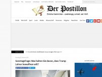 Bild zum Artikel: Sonntagsfrage: Was halten Sie davon, dass Trump Lehrer bewaffnen will?