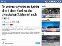 Bild zum Artikel: Ein weiterer olympischer Spieler nimmt einen Hund von den Olympischen Spielen mit nach Hause