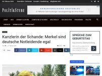 Bild zum Artikel: Kanzlerin der Schande: Merkel sind deutsche Notleidende egal