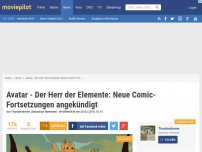 Bild zum Artikel: Avatar - Der Herr der Elemente: Eine neue Fortsetzung ist endlich angekündigt!