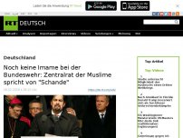 Bild zum Artikel: Noch keine Imame bei der Bundeswehr: Zentralrat der Muslime spricht von 'Schande'