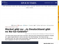 Bild zum Artikel: Merkel gibt zu: „In Deutschland gibt es No-Go-Gebiete“