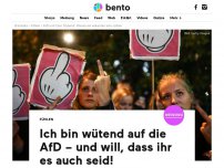 Bild zum Artikel: Ich bin wütend auf die AfD – und will, dass ihr es auch seid!