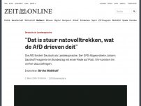 Bild zum Artikel: Deutsch als Landessprache: 'Dat is stuur natovolltrekken, wat de AfD drieven deit'