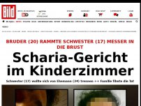 Bild zum Artikel: Mädchen (17) abgestochen - Scharia-Gericht im Kinderzimmer