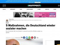 Bild zum Artikel: 5 Maßnahmen, die Deutschland wieder sozialer machen