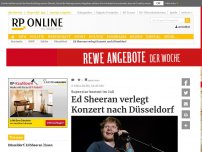 Bild zum Artikel: Superstar kommt im Juli - Ed Sheeran verlegt Konzert nach Düsseldorf