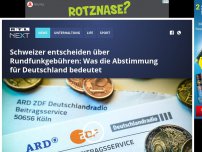 Bild zum Artikel: Schweizer entscheiden über Rundfunkgebühren: Was die Abstimmung für Deutschland bedeutet