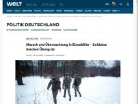 Bild zum Artikel: Marsch und Übernachtung in Eiseskälte - Soldaten brechen Übung ab