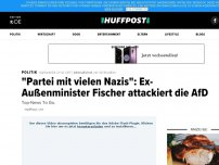 Bild zum Artikel: 'Partei mit vielen Nazis': Ex-Außenminister Fischer attackiert die AfD