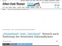 Bild zum Artikel: „Heimatland“ statt „Vaterland“: SPD-Politikerin fordert Änderung der Nationalhymne