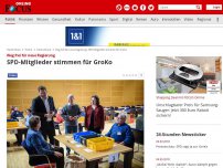 Bild zum Artikel: Weg frei für neue Regierung - SPD-Mitglieder stimmen für GroKo