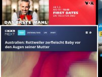 Bild zum Artikel: Australien: Rottweiler zerfleischt Baby vor den Augen seiner Mutter