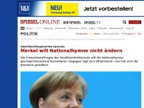 Bild zum Artikel: Geschlechtergerechte Sprache: Merkel will Nationalhymne nicht ändern