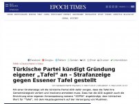 Bild zum Artikel: Türkische Partei kündigt Gründung eigener „Tafel“ an – Strafanzeige gegen Essener Tafel gestellt