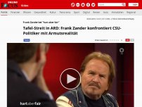 Bild zum Artikel: Frank Zander bei 'hart aber fair' - Tafel-Streit in ARD: Frank Zander konfrontiert CSU-Politiker mit Armutsrealität