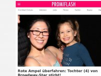 Bild zum Artikel: Rote Ampel überfahren: Tochter (4) von Broadway-Star stirbt!